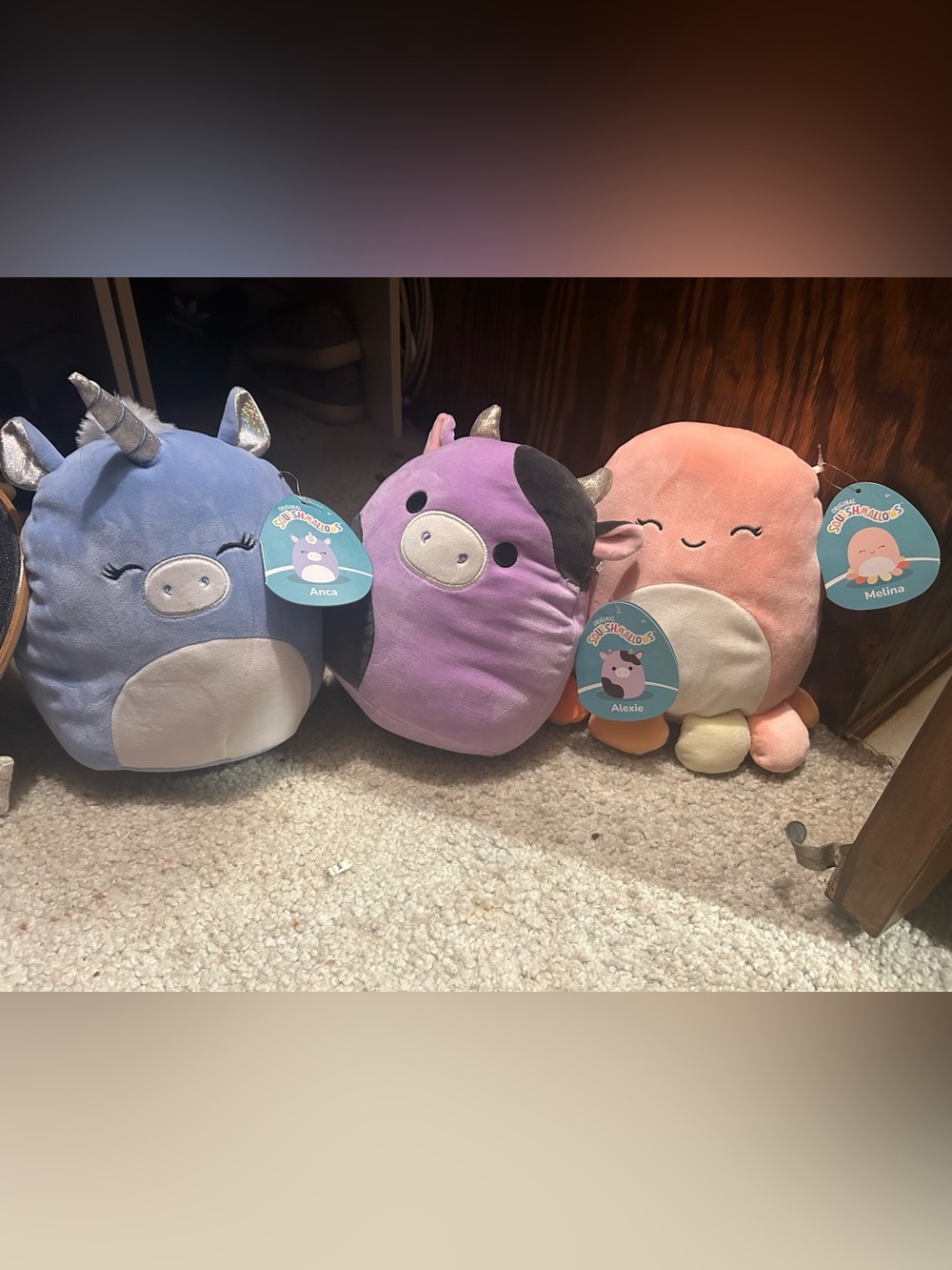 Squishmallows- Anca, Alexie and Melina